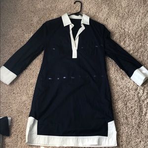 Jcrew navy and white tunic/dress